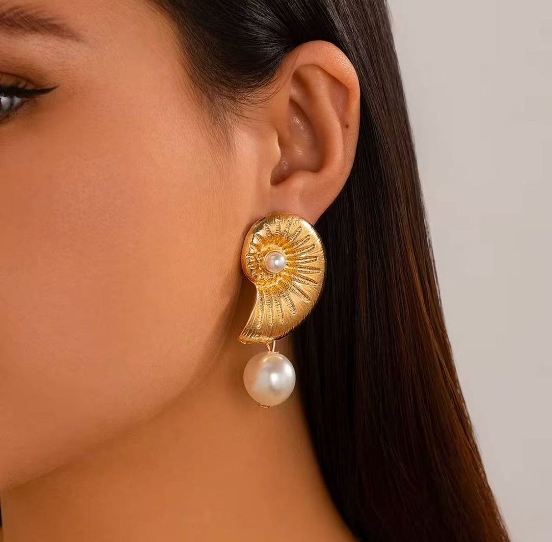 Pearl earrings