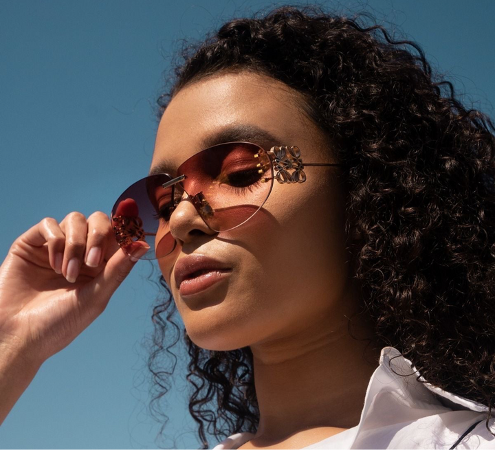 Frameless sunglasses