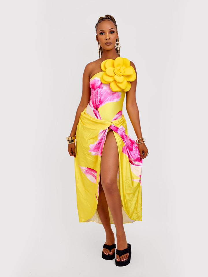 3D flower 1pc with sarong