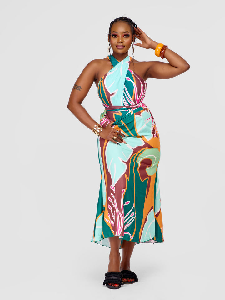 Illusion One-Piece Swimsuit with Cover Up