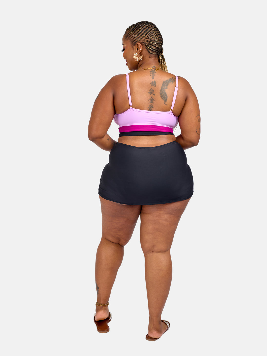 Bikini skirt with supportive top
