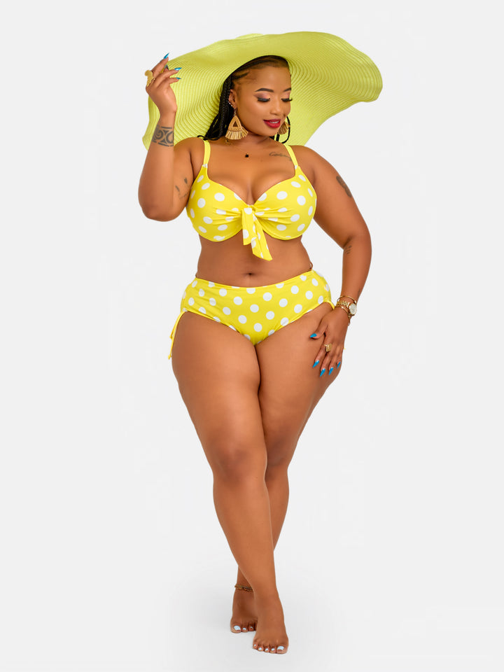 Polka plus size bikini