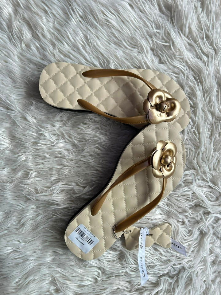 Flower wedge brand sandals