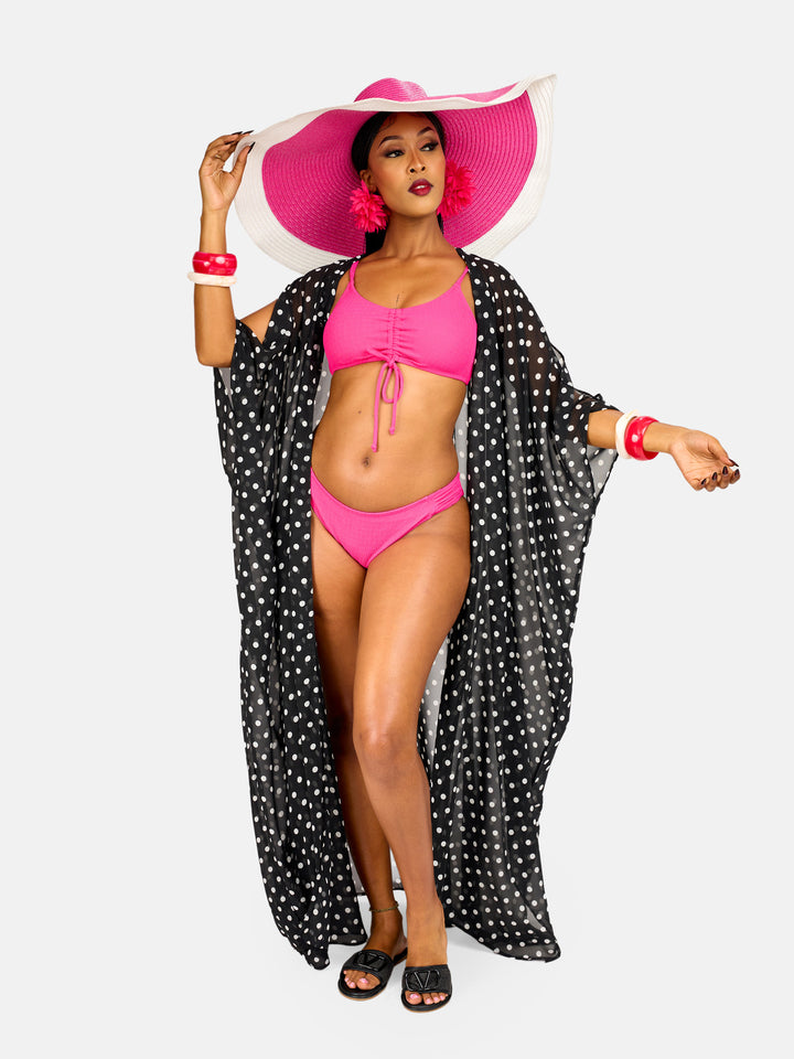 Polka dot kimono