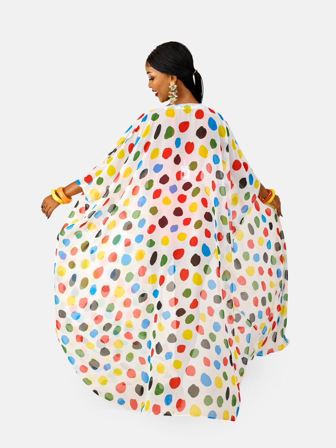 Multi dotted kimono