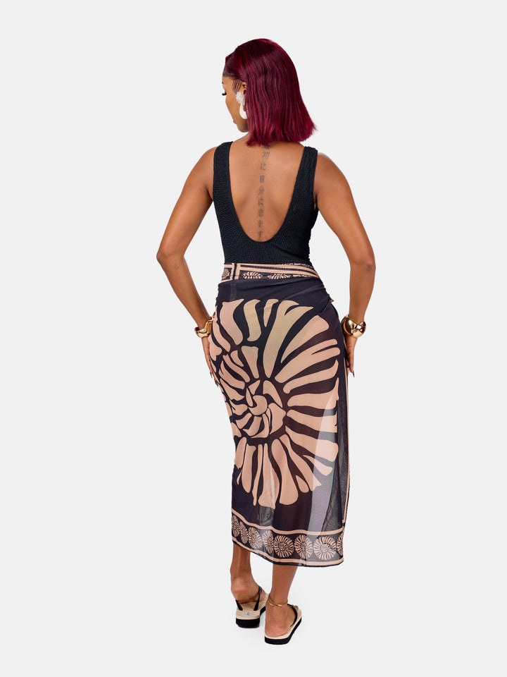 Classy one piece with sarong