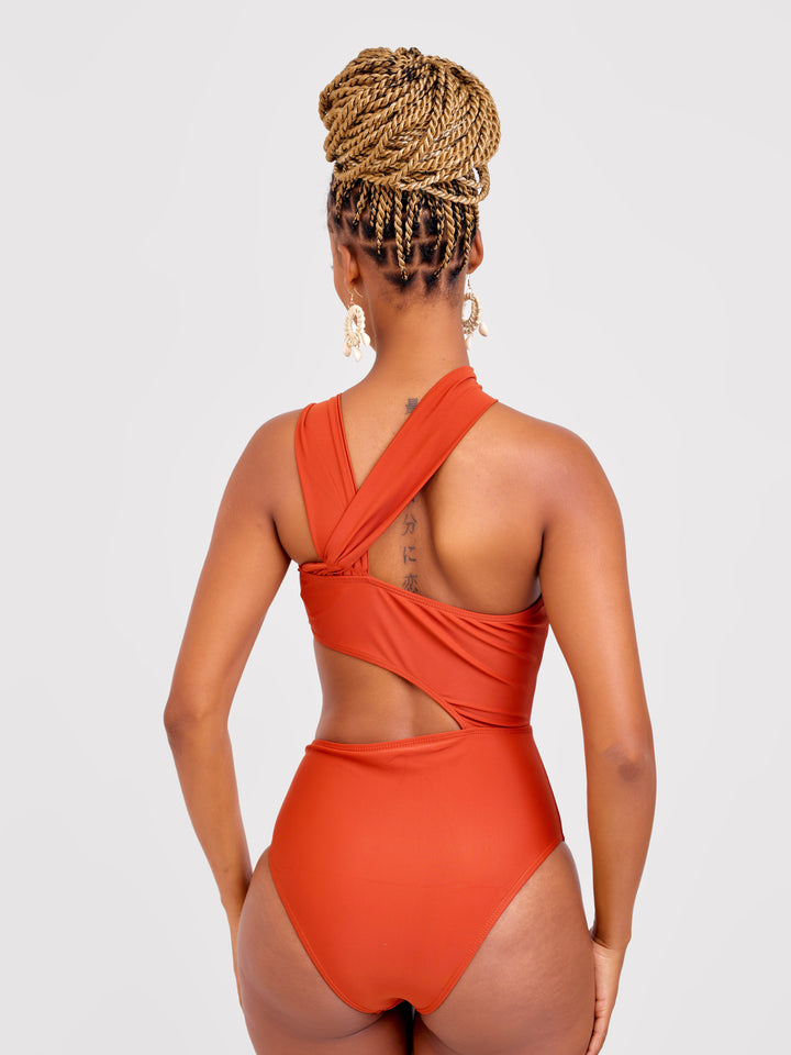 Cut out waist one piece