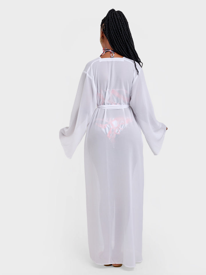 Plain white kimono