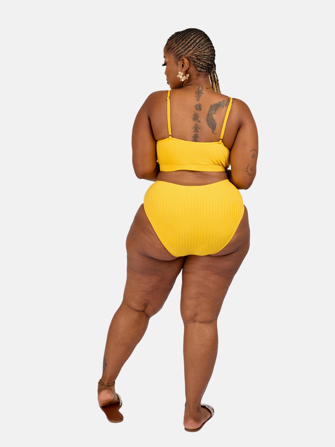 High waisted sculpting bikini