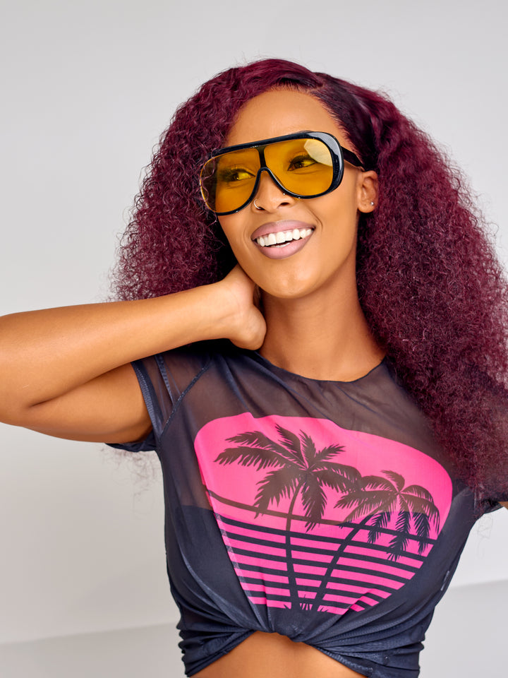 Trendy retro sunglasses