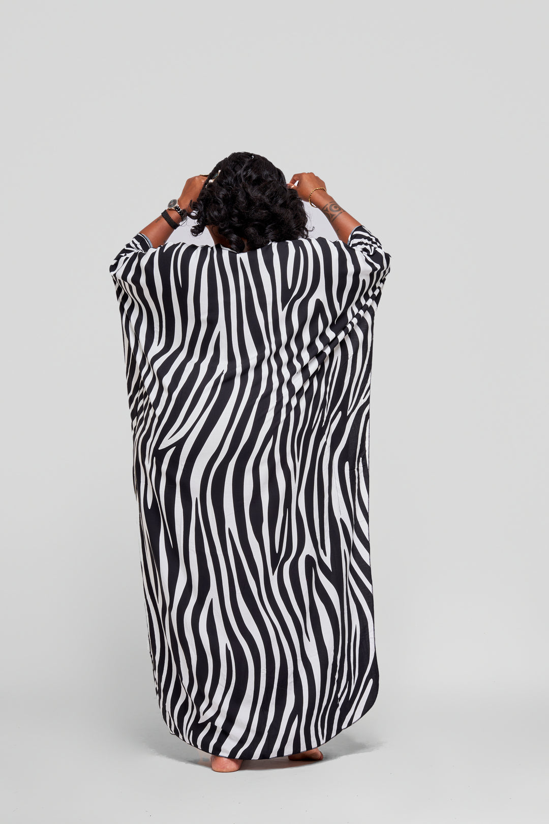 Zebra print kaftan