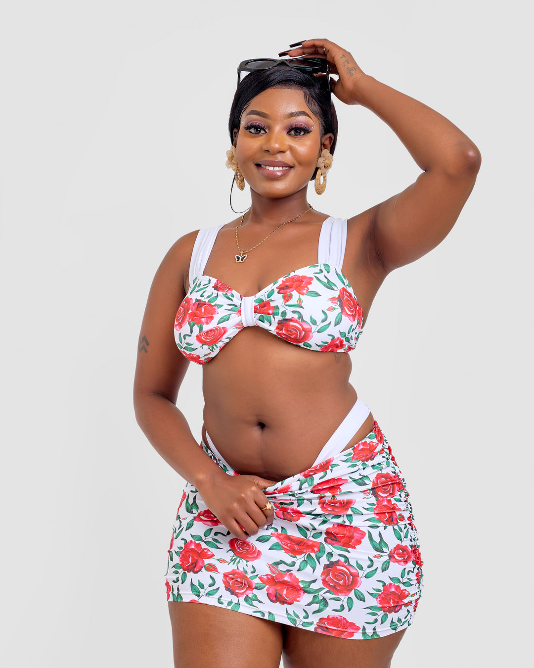 Vintage rose 3pc bikini