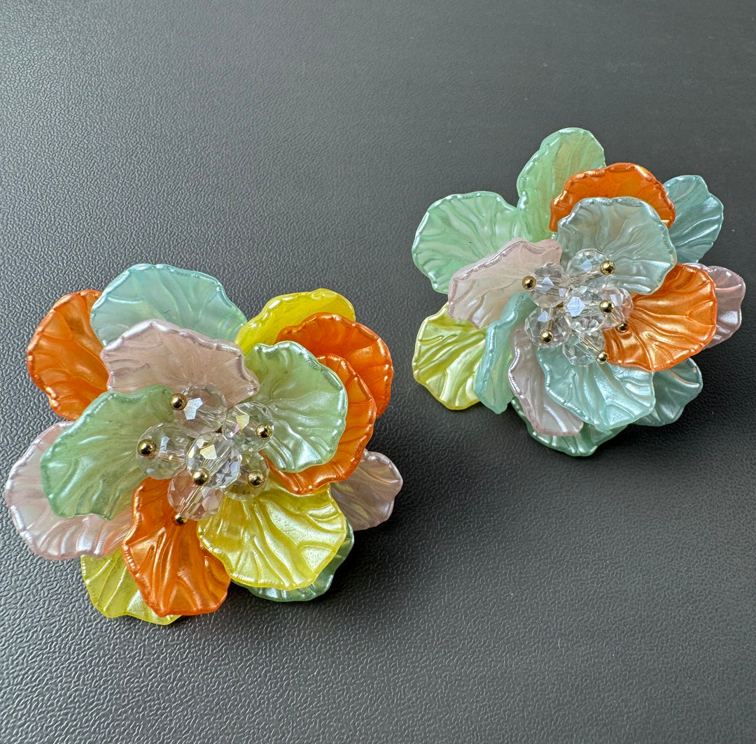 Floral earrings