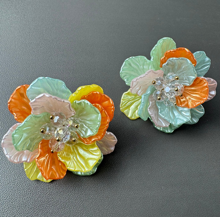 Floral earrings