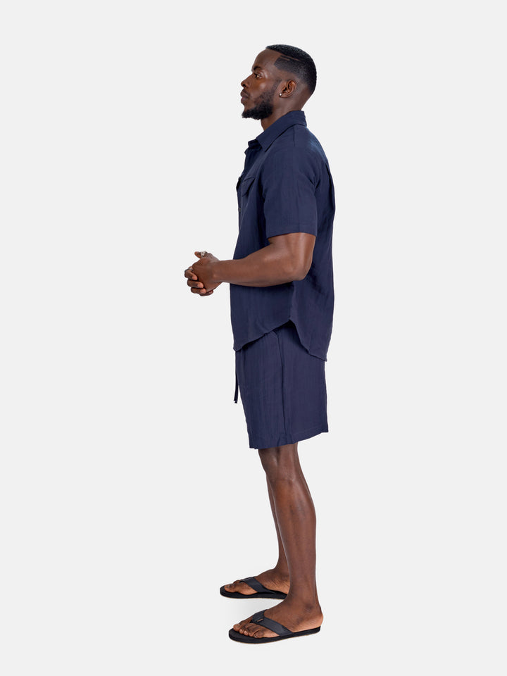 Men’s button down linen set