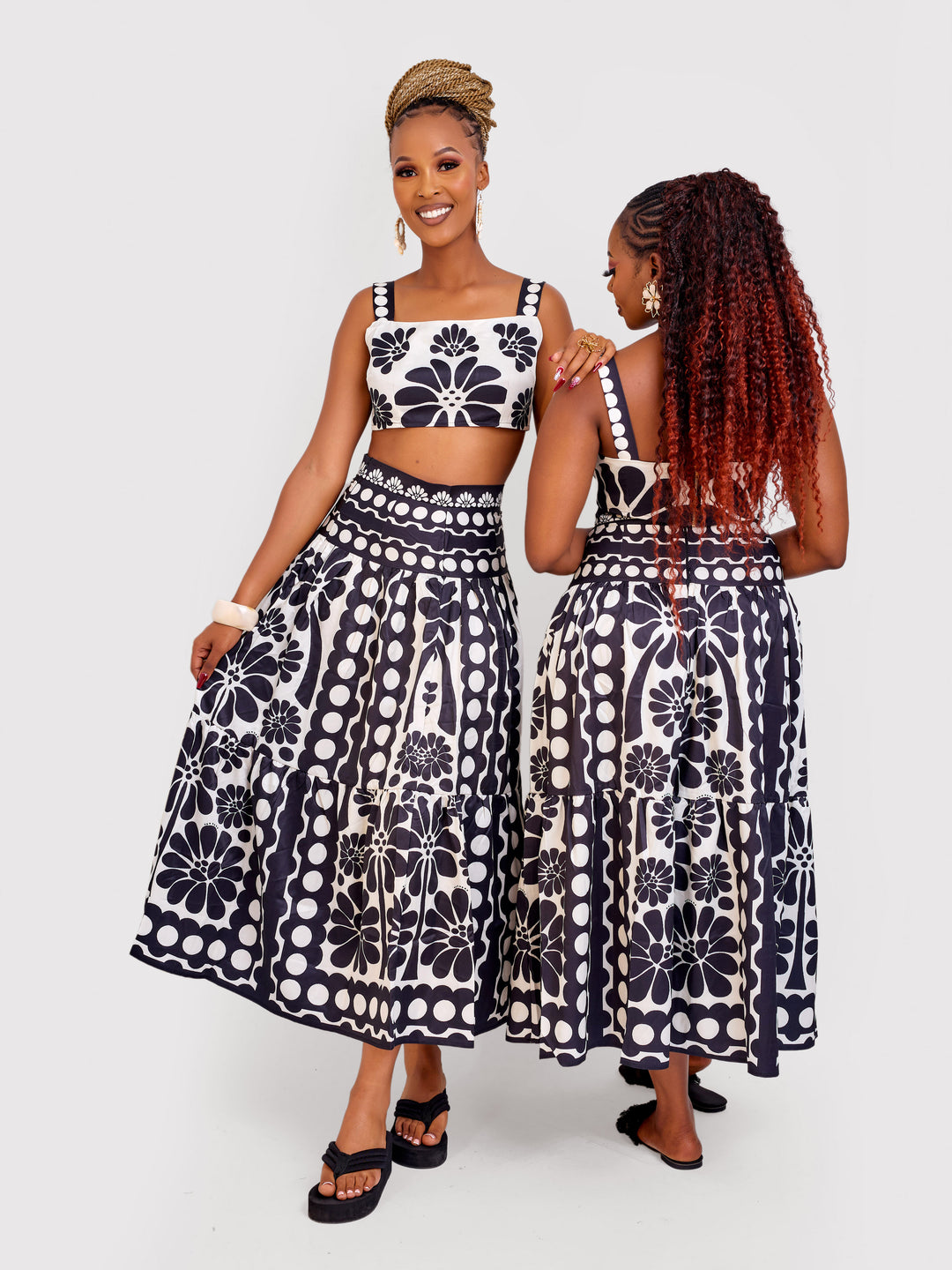 2pc summer skirt set