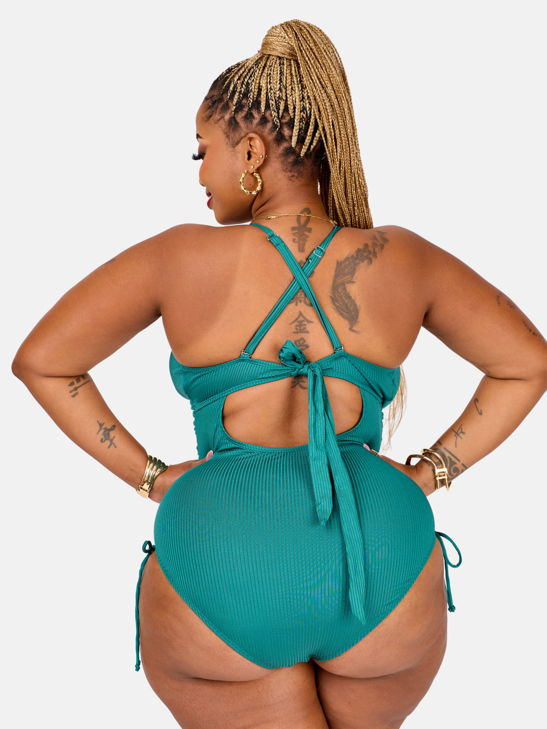 Twist cut-out monokini