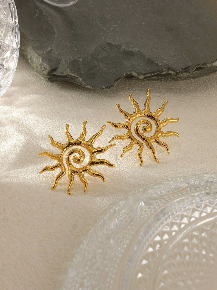 Sunshine gold earrings