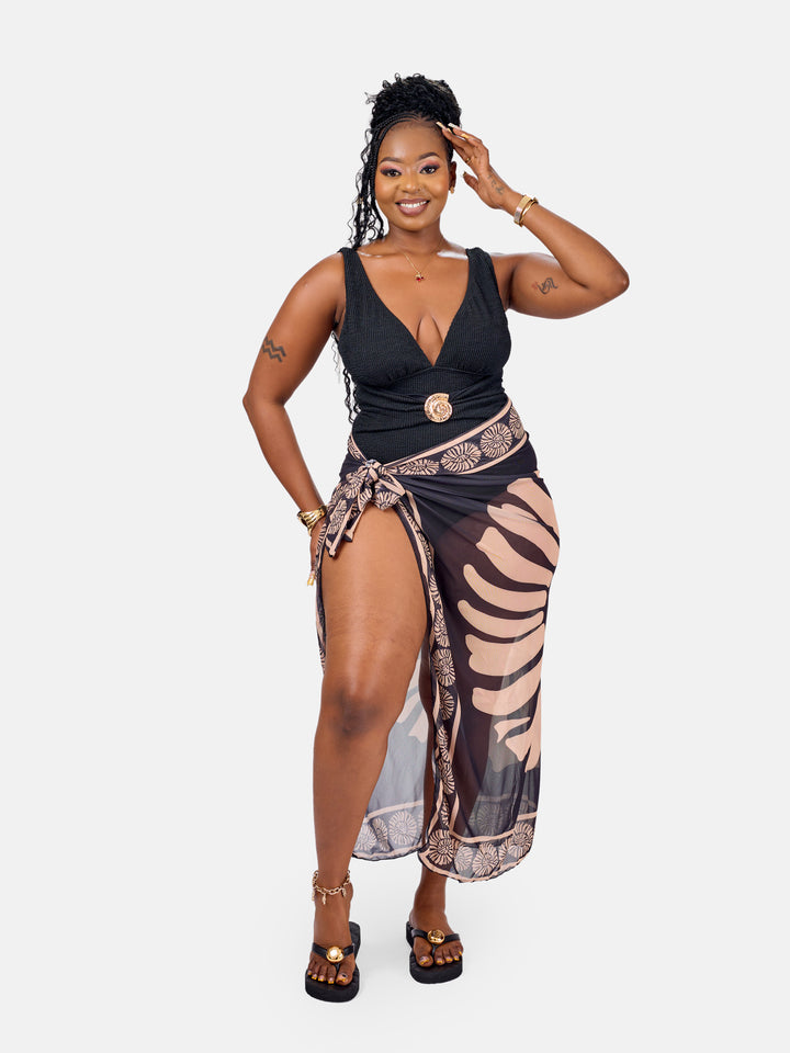 Classy one piece with sarong