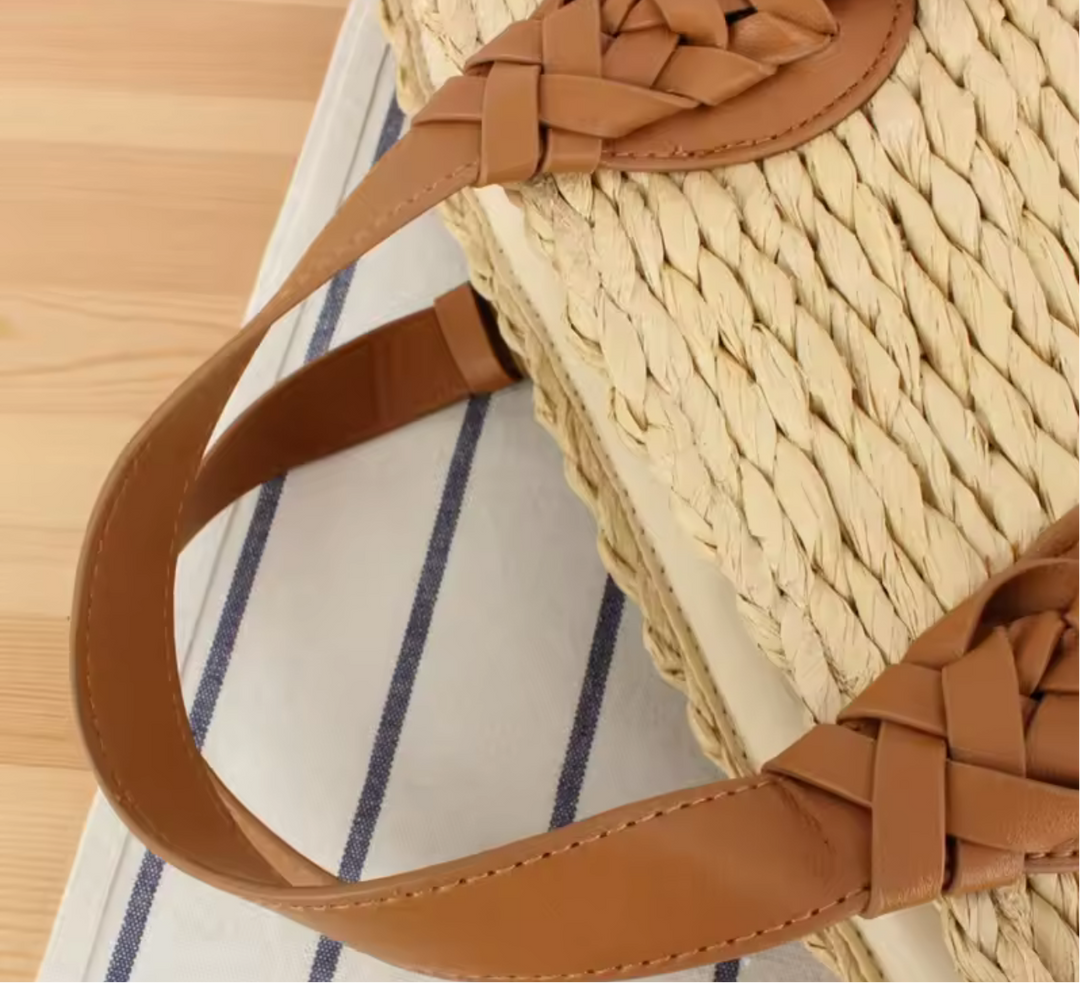 Handmade woven tote bag