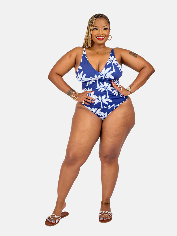 Sculpting bikini with tankini top
