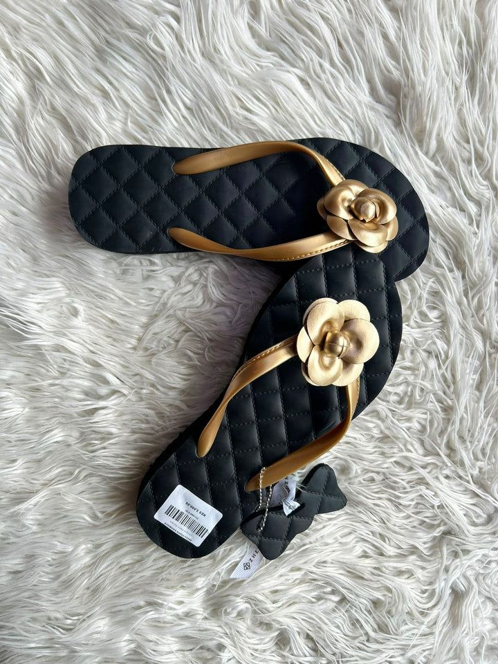 Flower wedge brand sandals