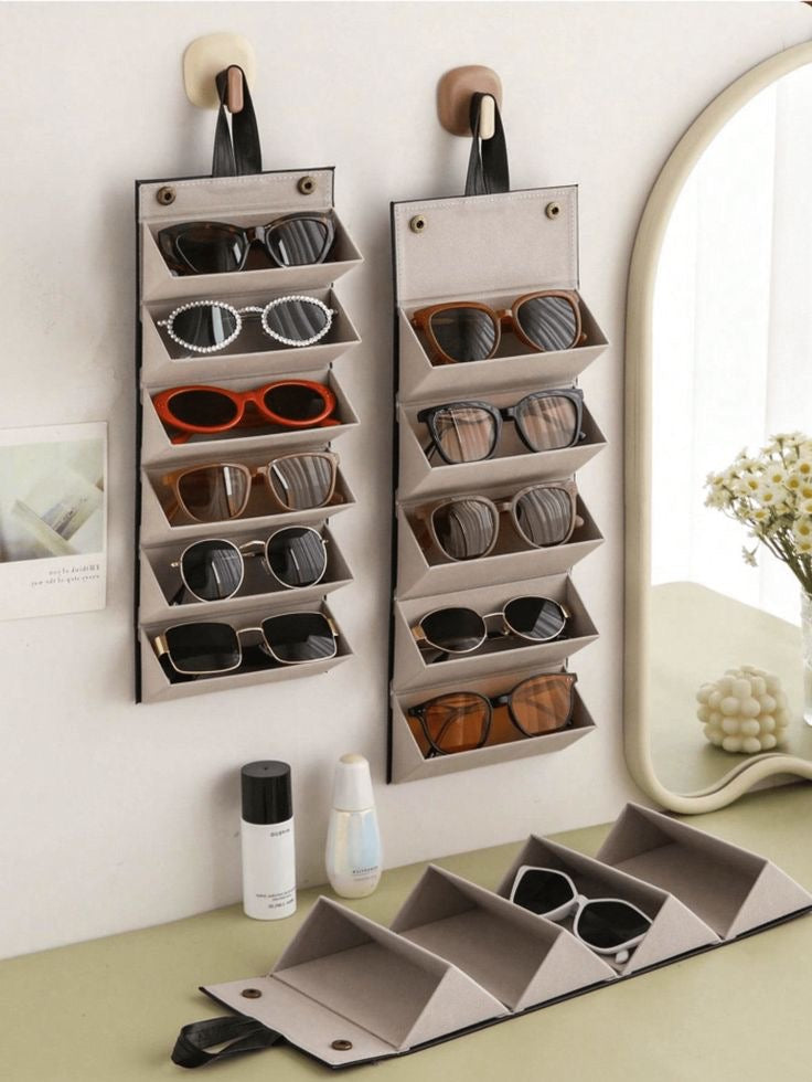 5 slot sunglass organizer