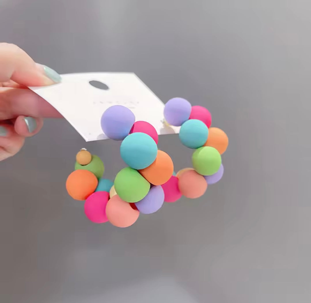 Round multi earrings