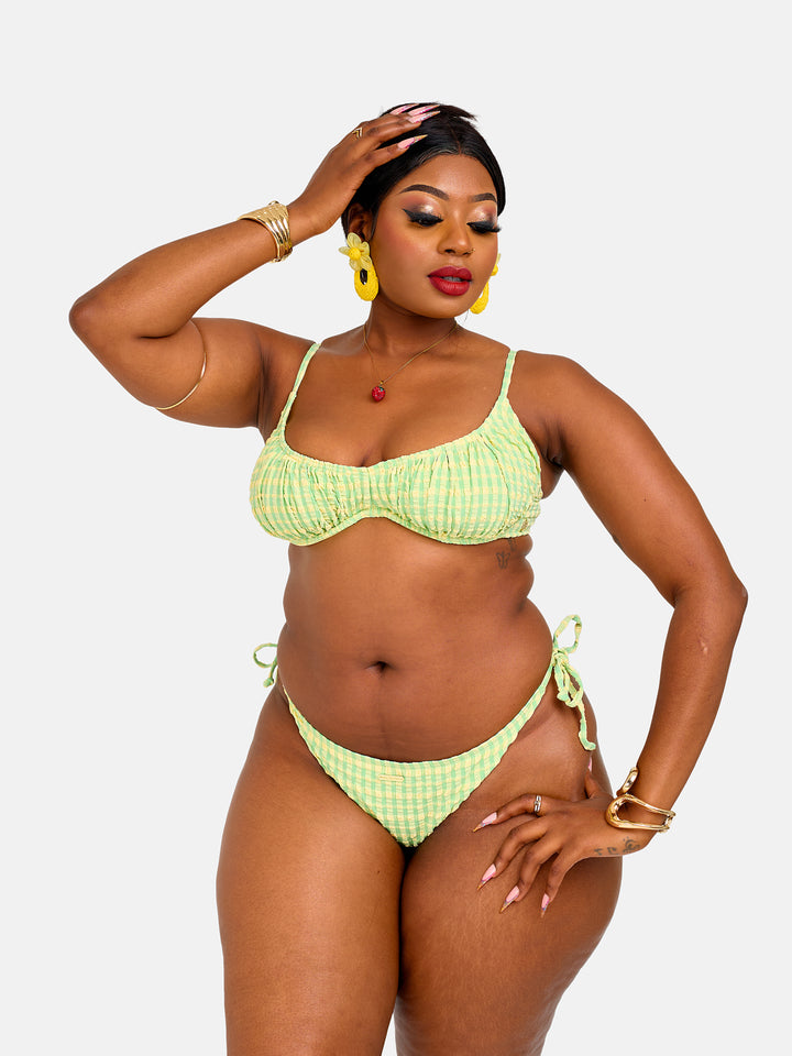 Luminous underwire stringed bikini