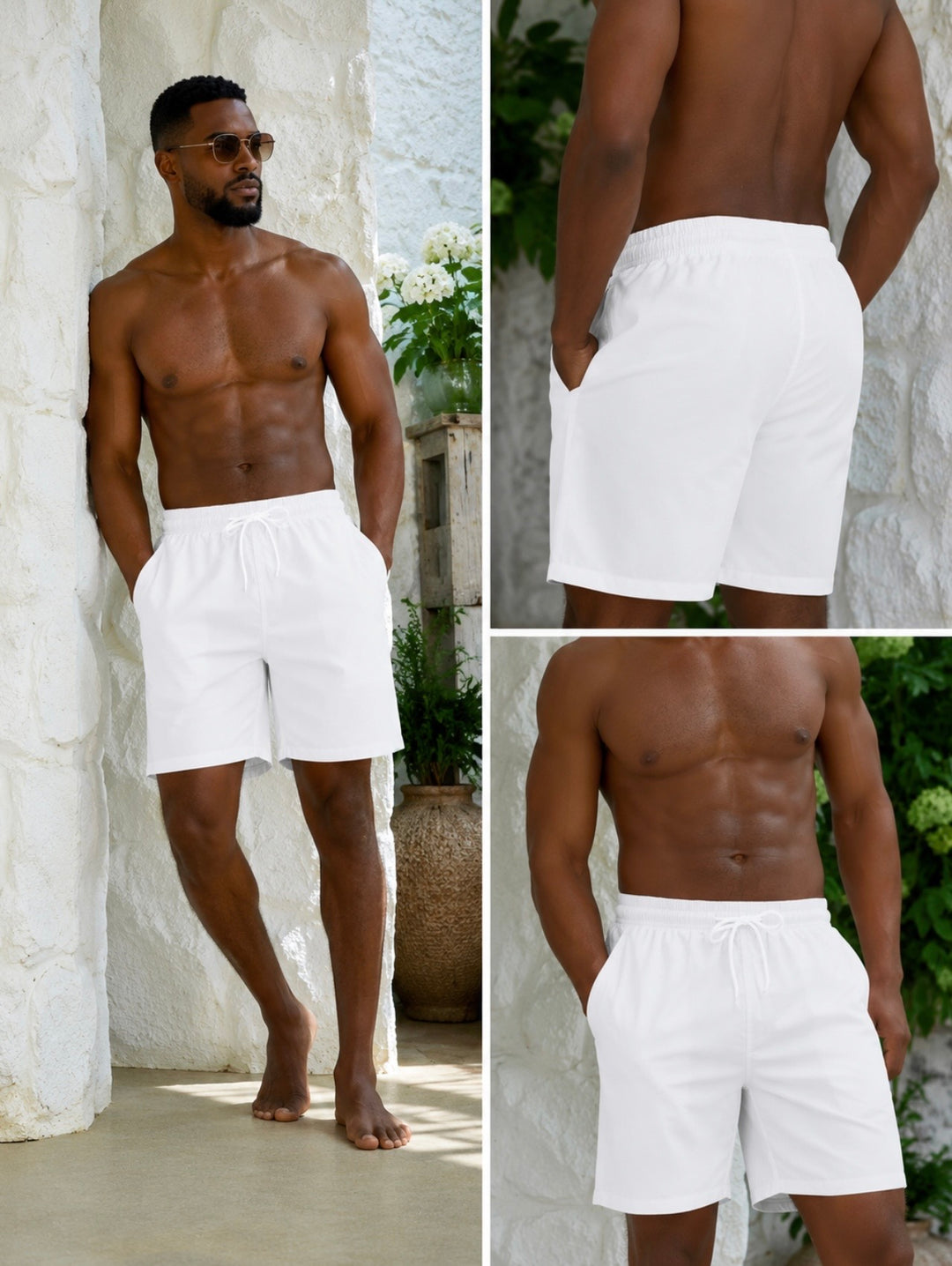 Mens’ summer shorts with mesh liner