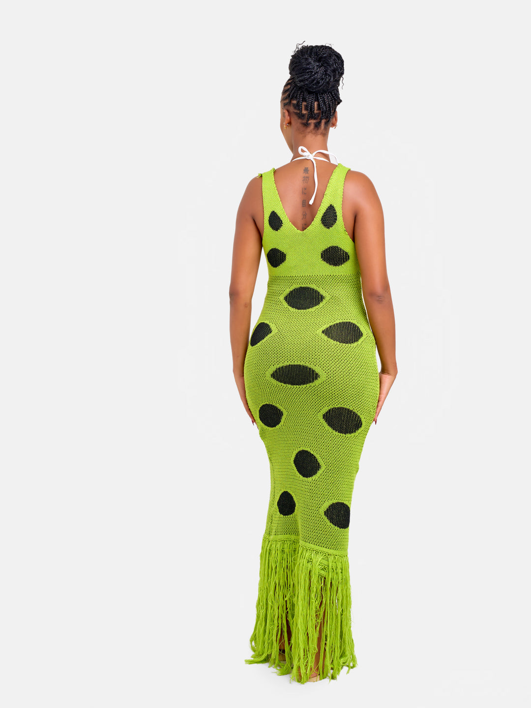 Crotchet beach dress with tassels
