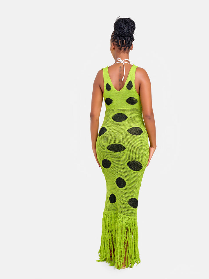 Crotchet beach dress with tassels