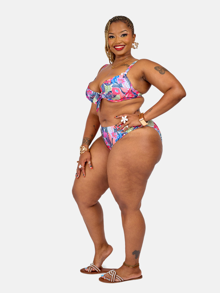 Floral printed  bikini
