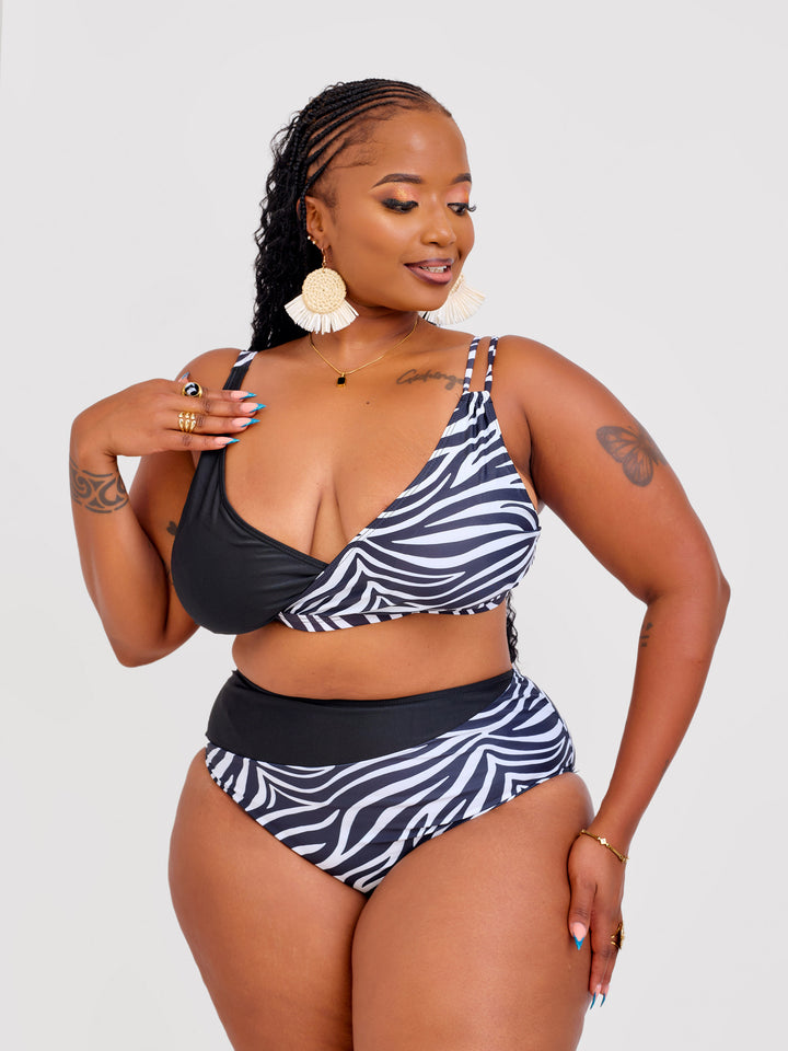 Zebra print bikini