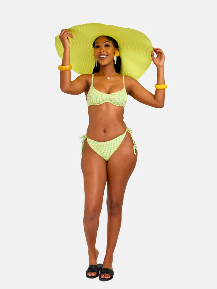 Luminous underwire stringed bikini