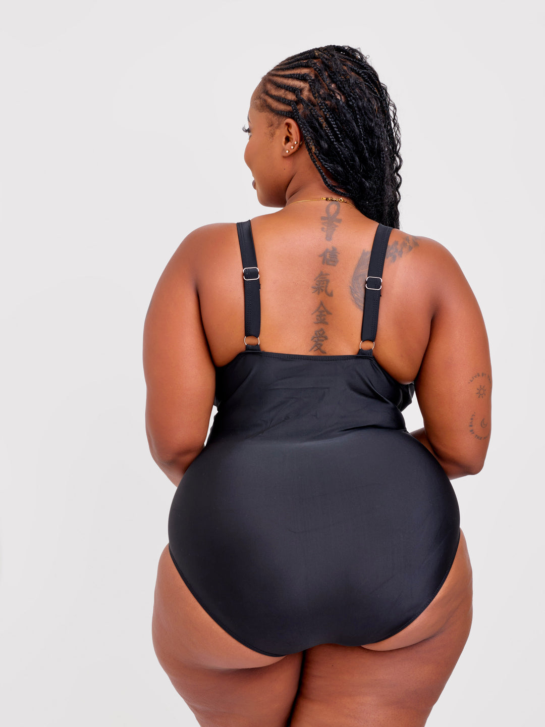 One piece with mesh details