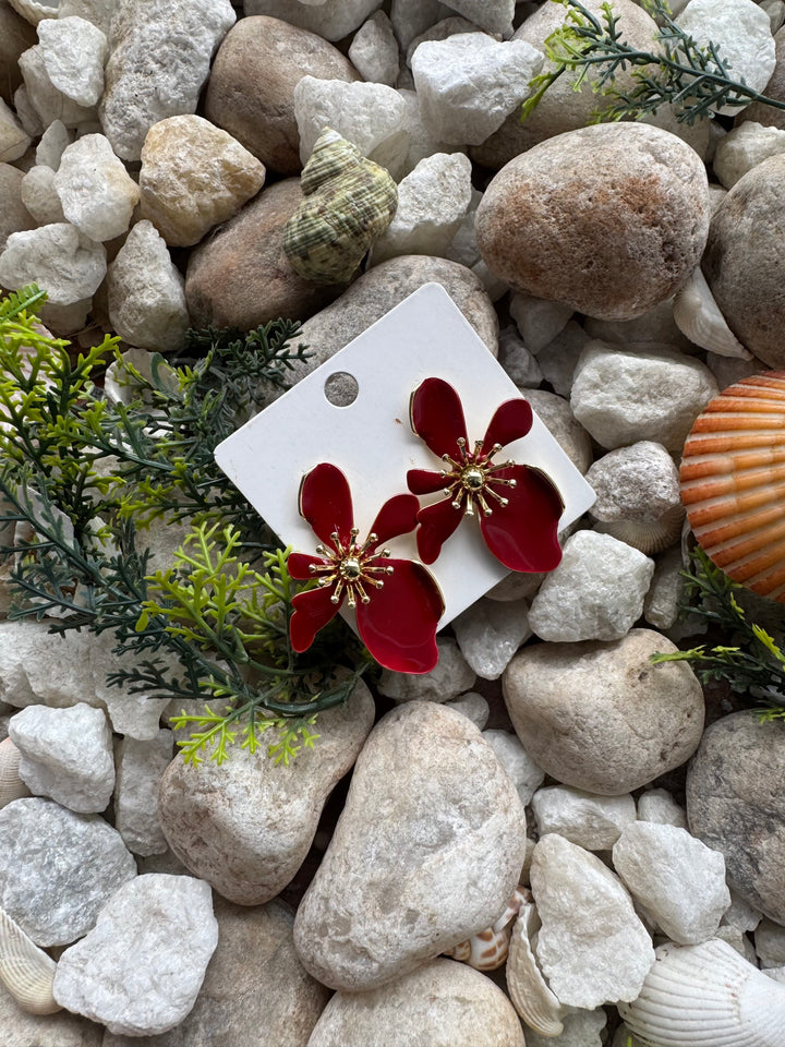 Floral summer earrings