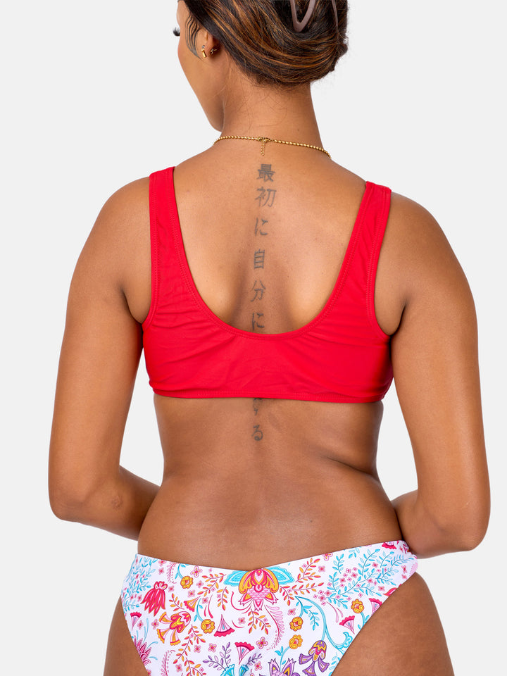 Knot front bikini