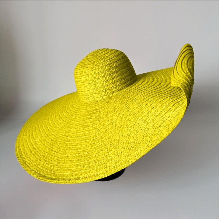 Oversized wide brim sun hat