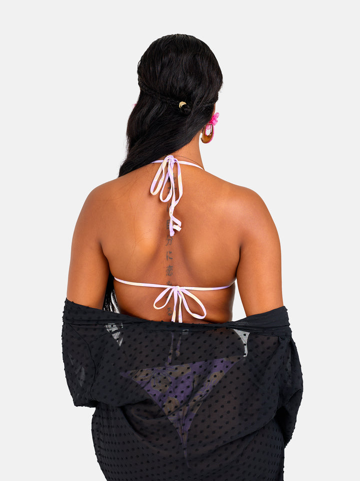 Floral stringed bikini