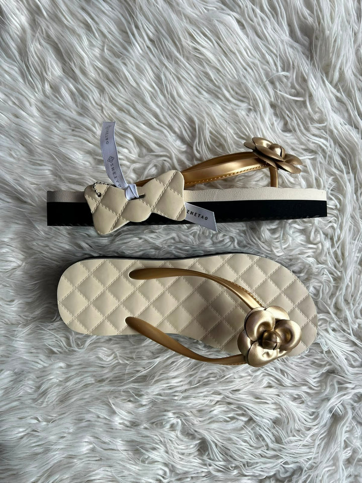Flower wedge brand sandals