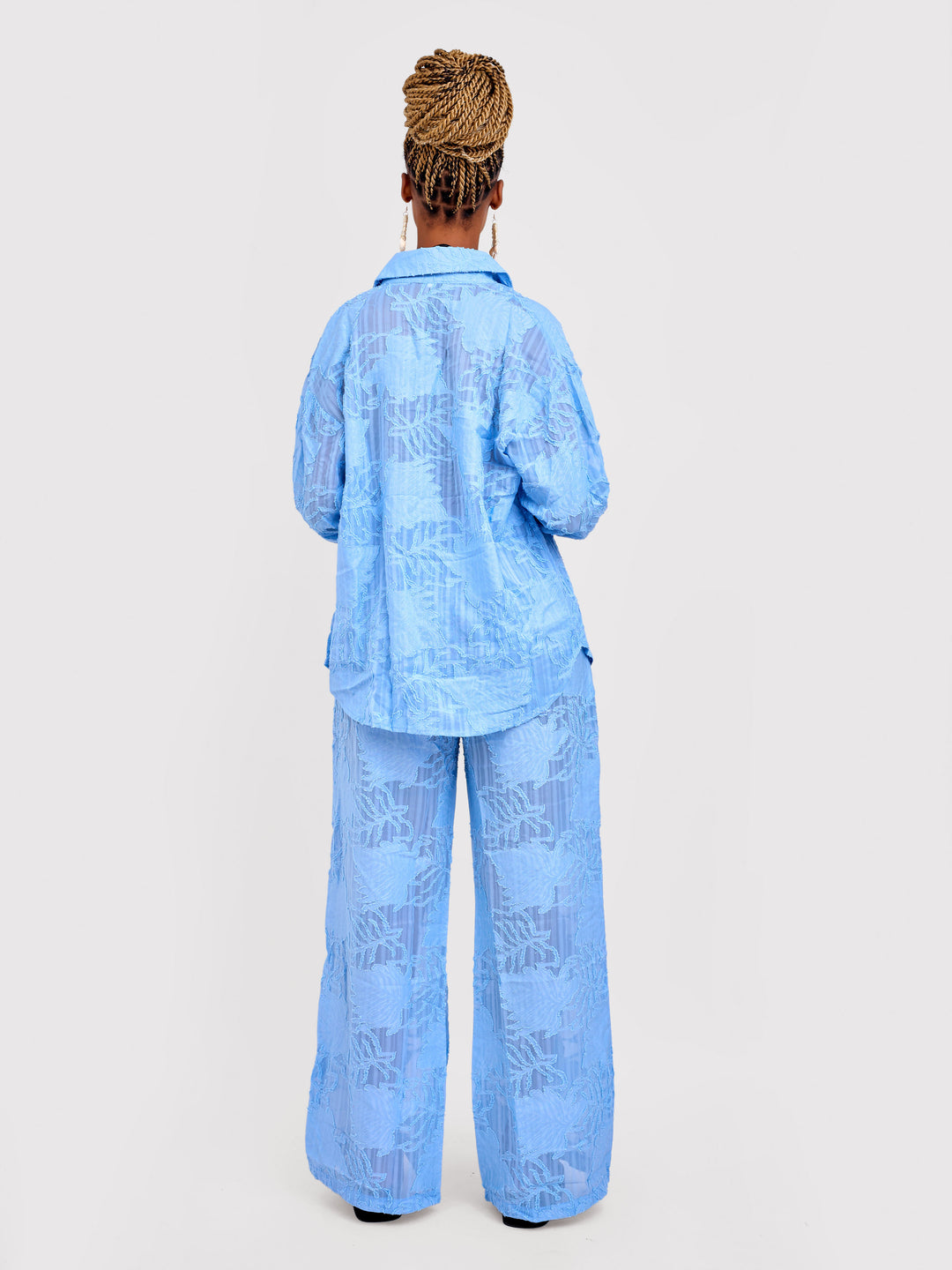 Lace vacation 2pc trouser set