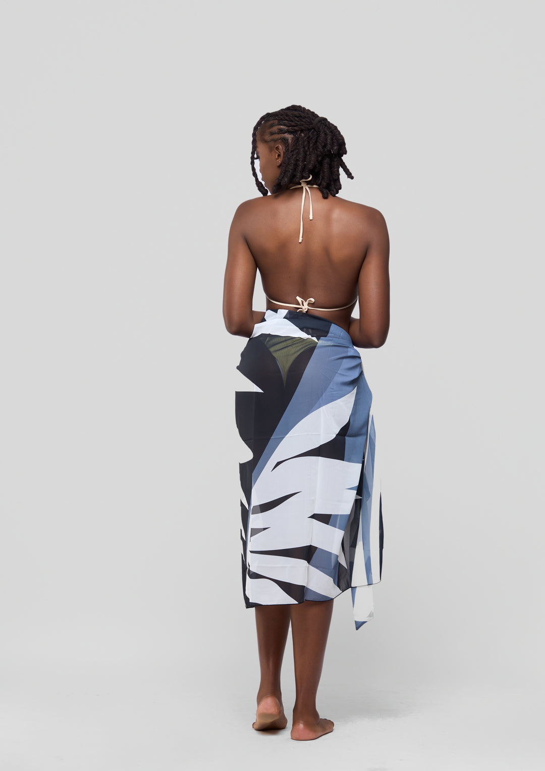 Leaf print sarong