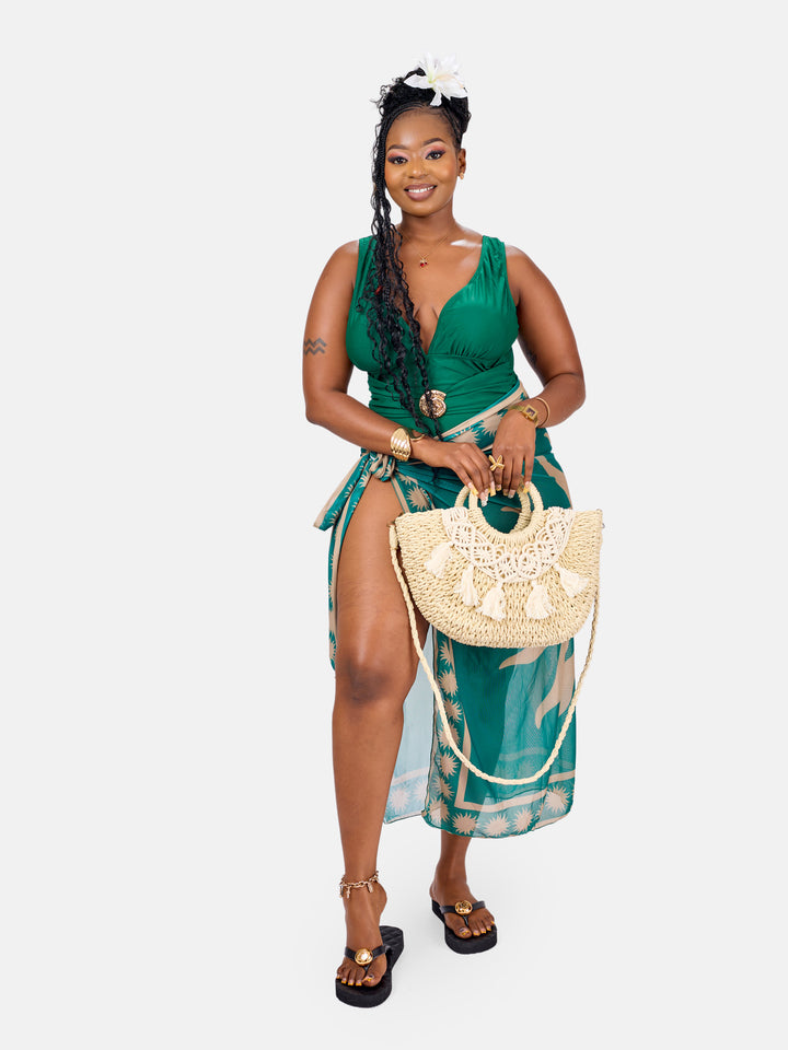 Classy one piece with sarong