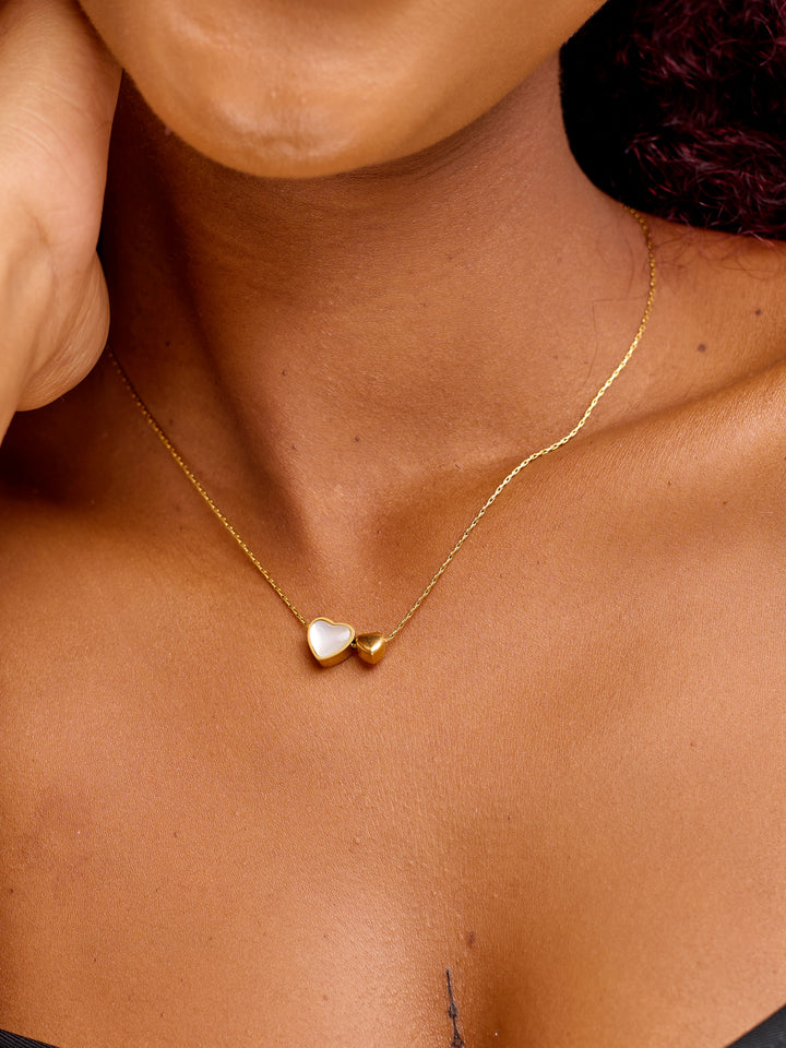 Love heart minimalist necklace