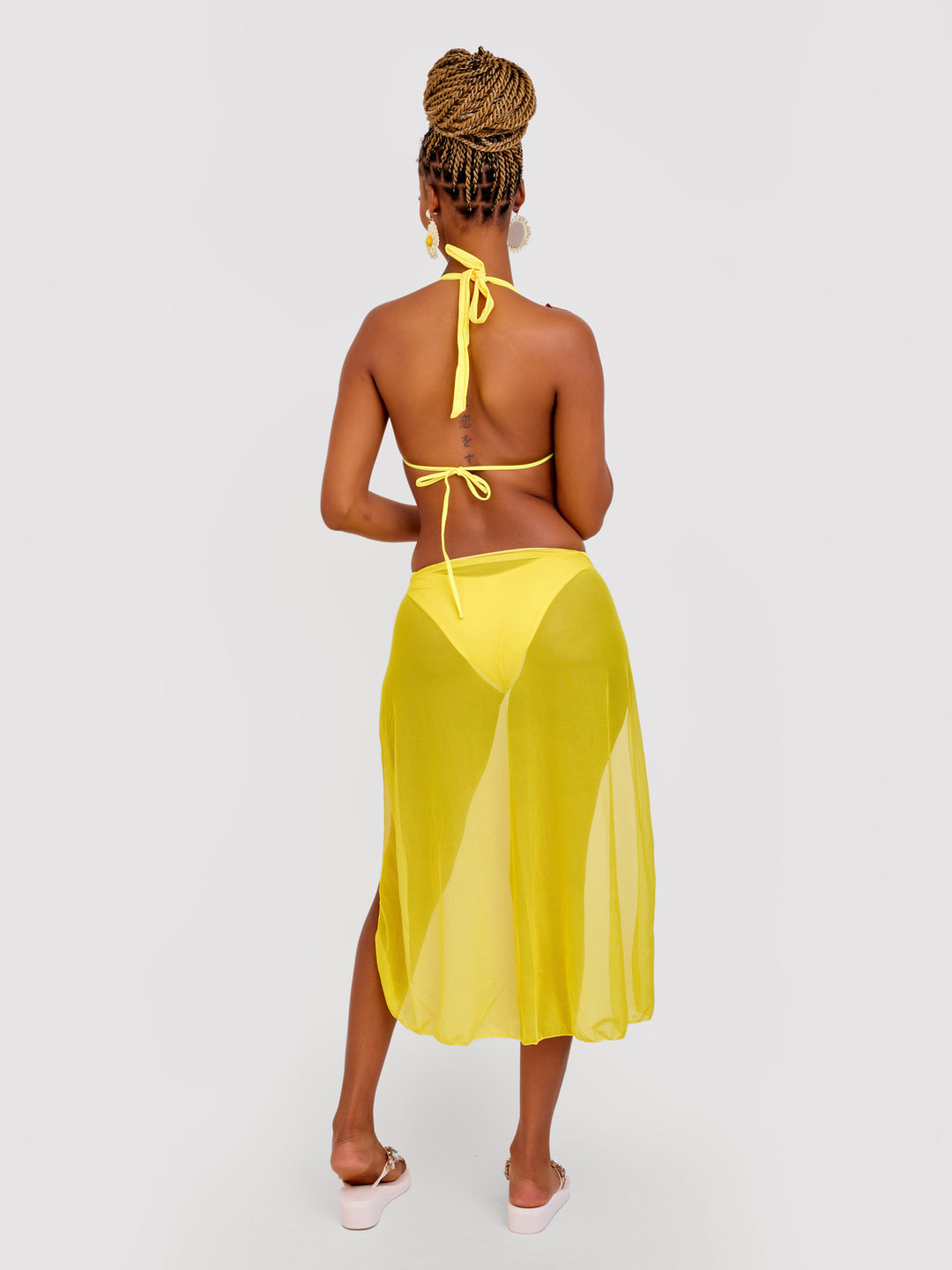 Rhinestone bikini with skirt