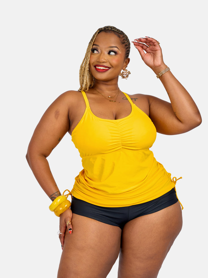 Tankini top with shorts