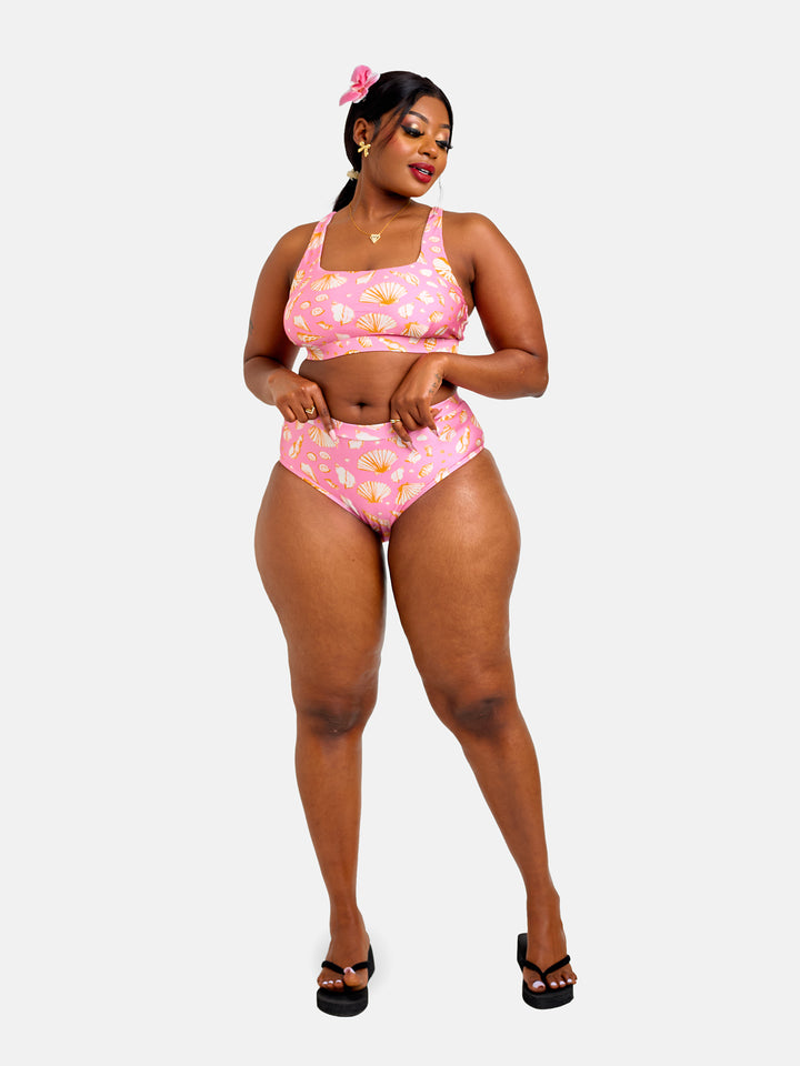Shell printed bikini