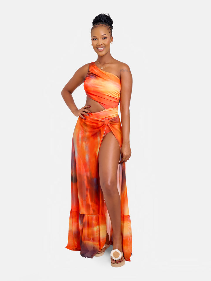 Curve sculpting cut out illusion one piece