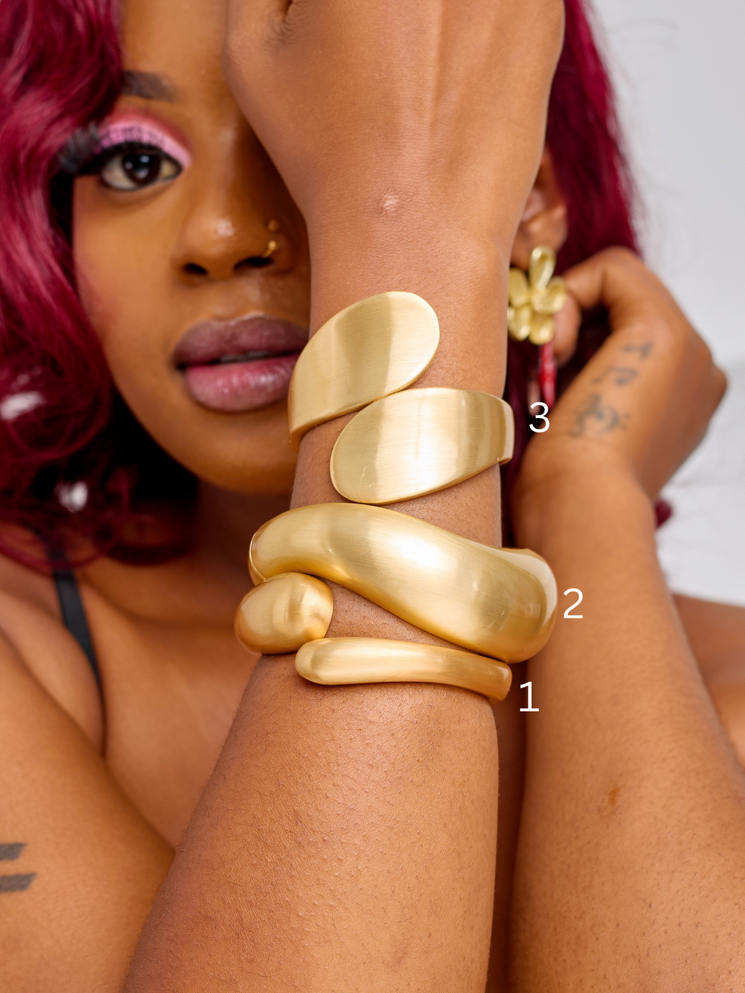 Stackable chunky women’s bangles